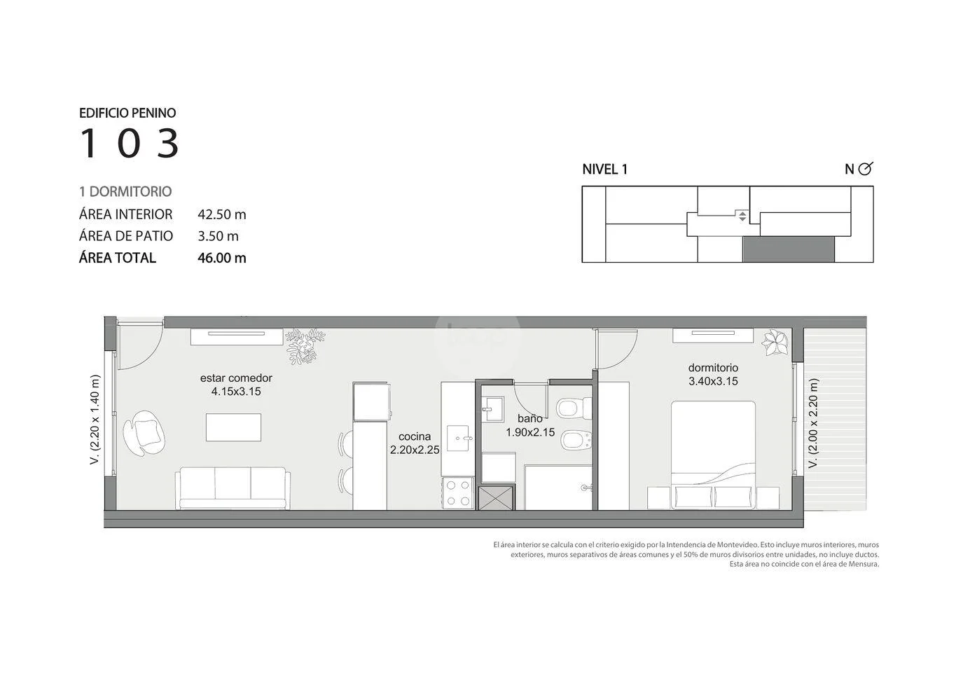 Apartamento en Unión, propiedad 286448 -Imagen 16