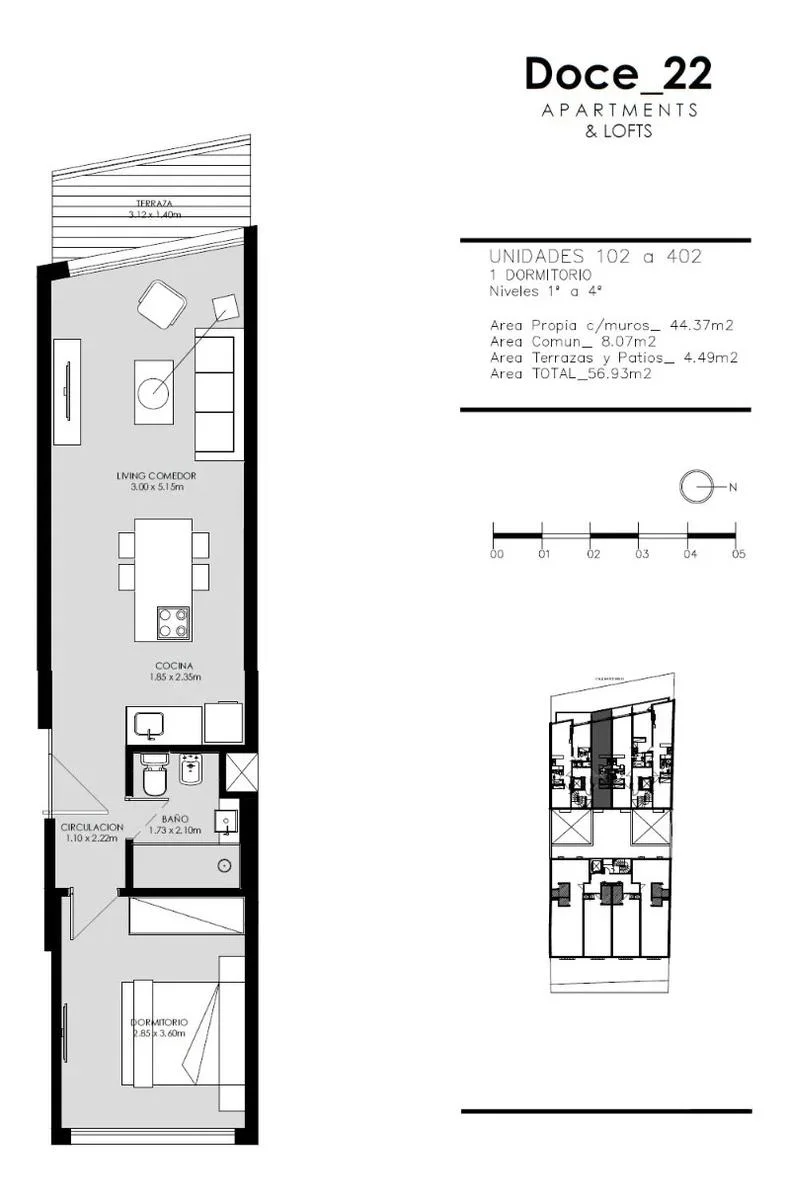 Apartamento en Pocitos Nuevo, propiedad 286656 -Imagen 24
