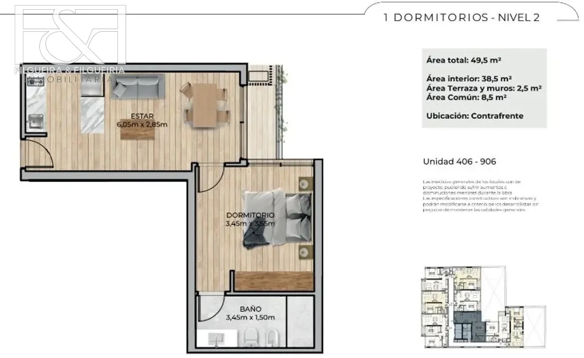 Apartamento en Barrio Sur, propiedad 289399 -Imagen 2