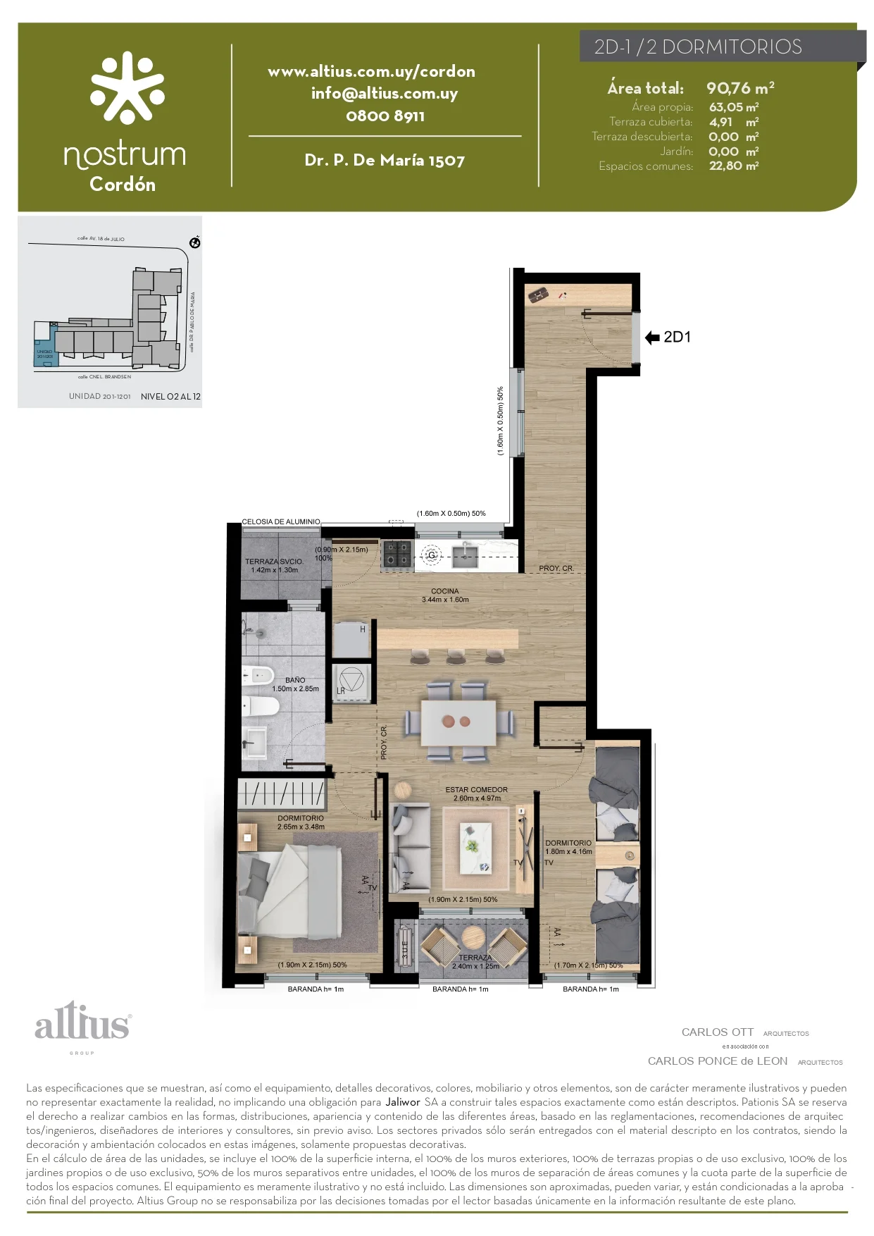 Apartamento en Cordón, propiedad 282301 -Imagen 11