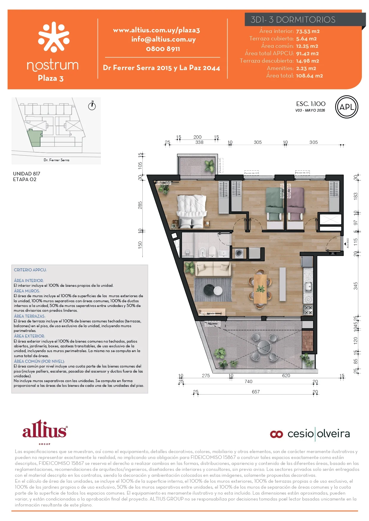 Apartamento en Tres Cruces, propiedad 282587 -Imagen 9
