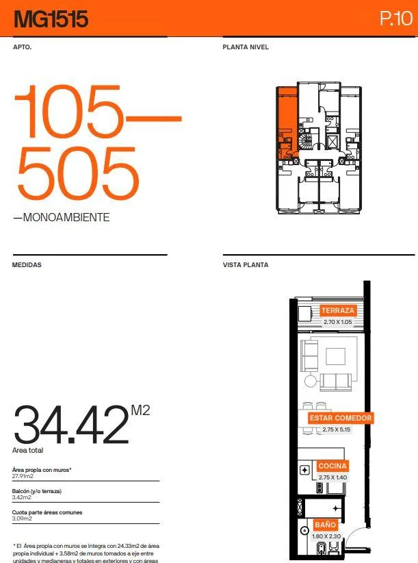 Apartamento en Cordón, propiedad 189982 -Imagen 3