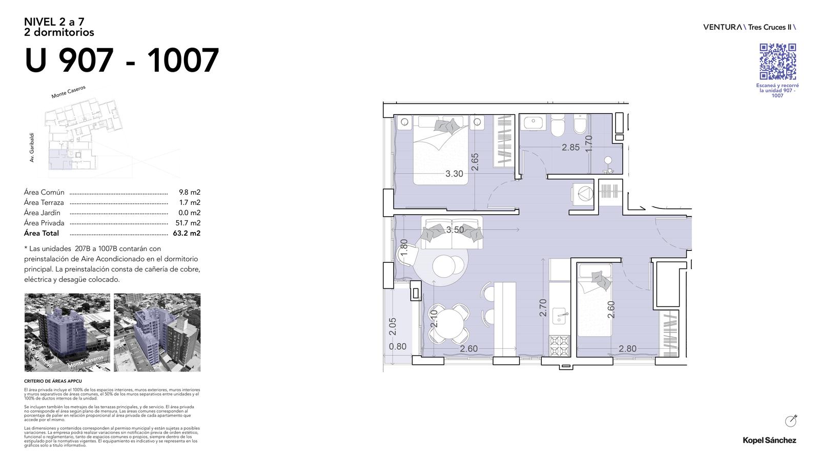 Apartamento en Tres Cruces, propiedad 274818 -Imagen 15