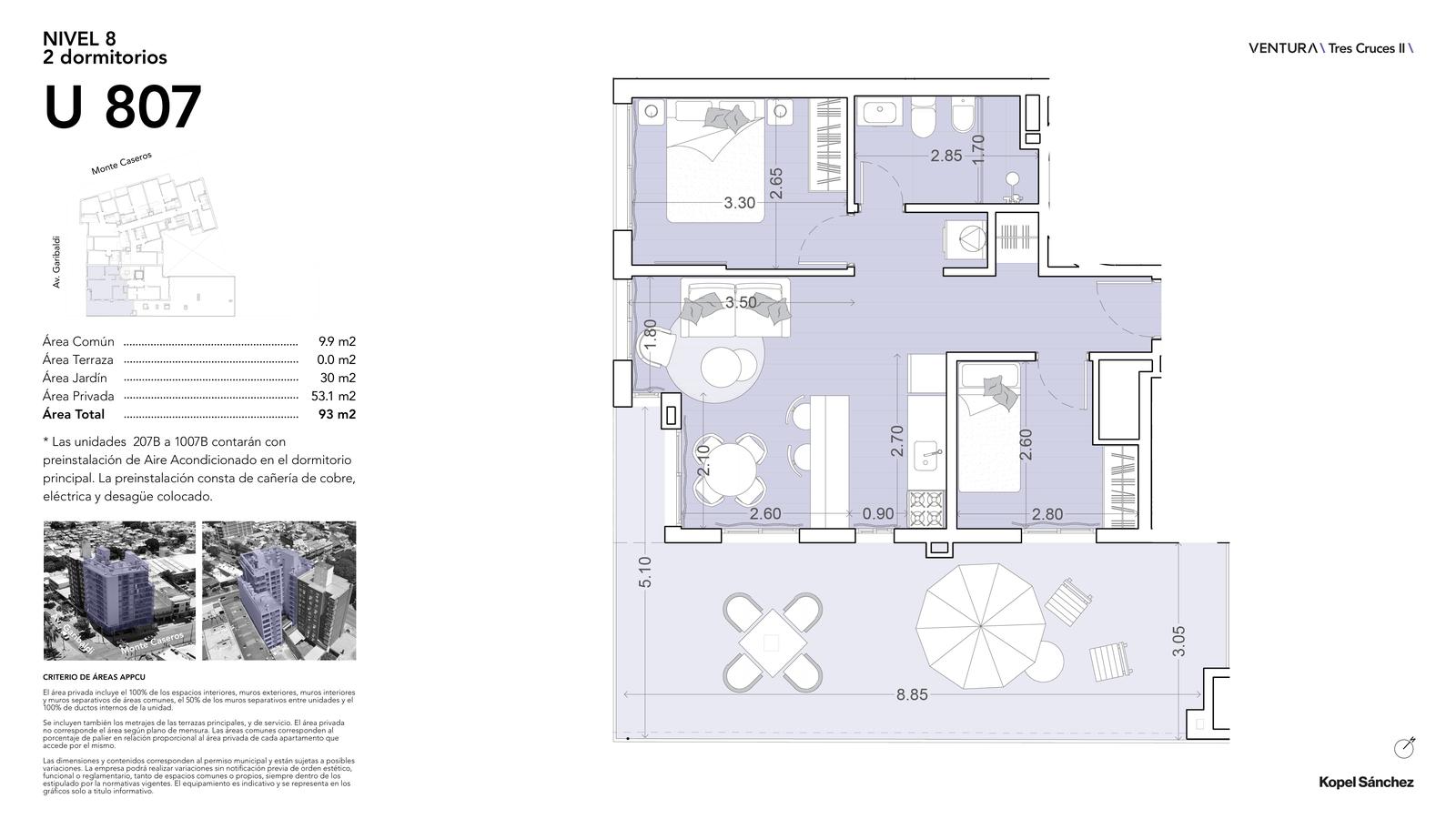 Apartamento en Tres Cruces, propiedad 274866 -Imagen 15
