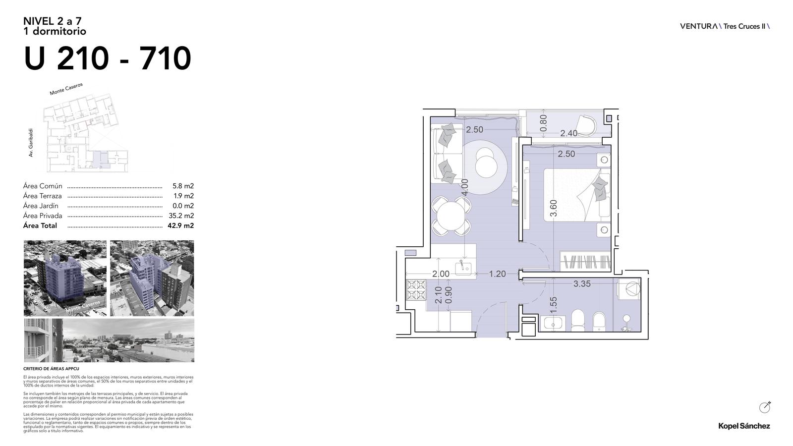 Apartamento en Tres Cruces, propiedad 274868 -Imagen 16
