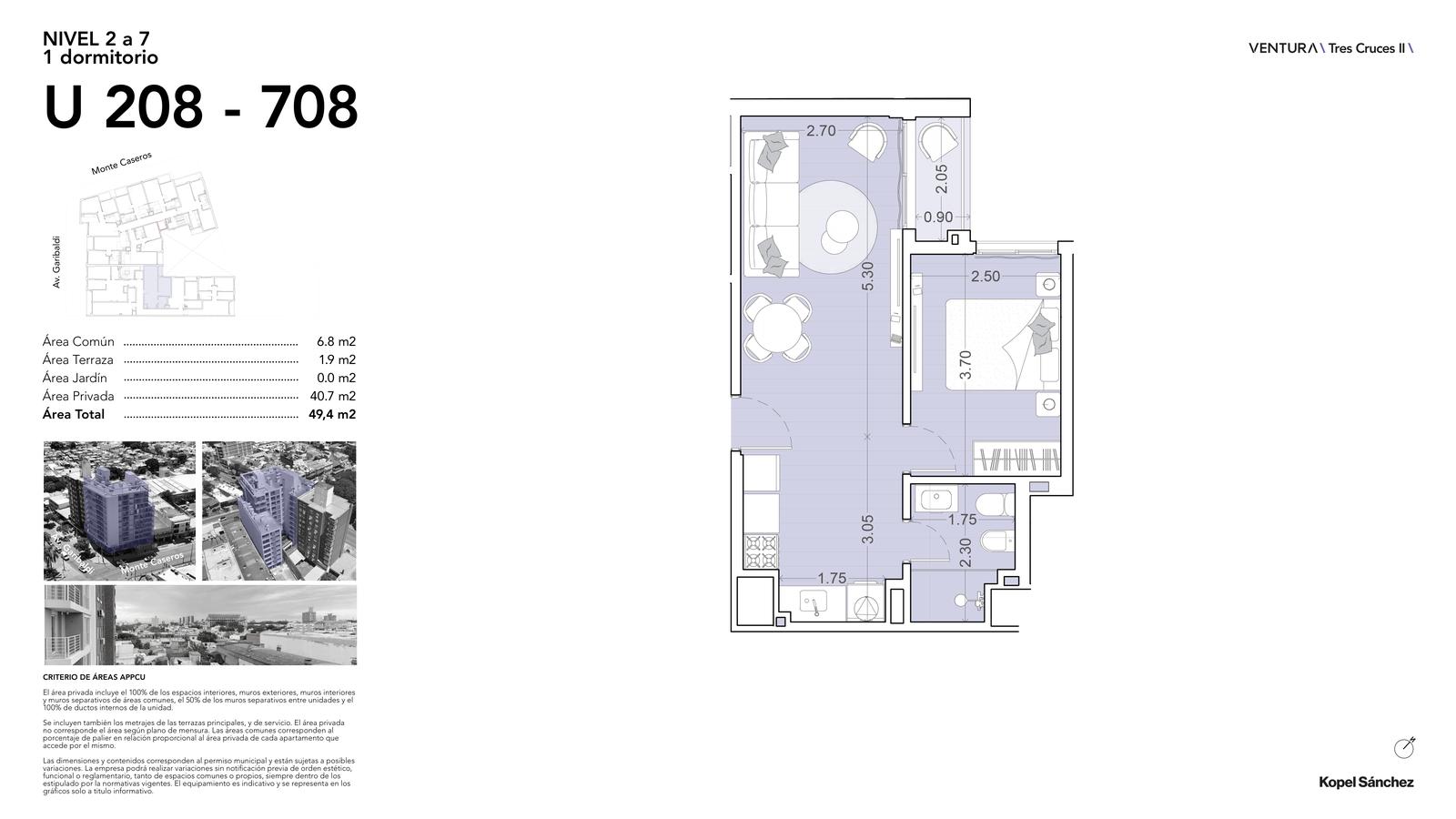 Apartamento en Tres Cruces, propiedad 274869 -Imagen 16