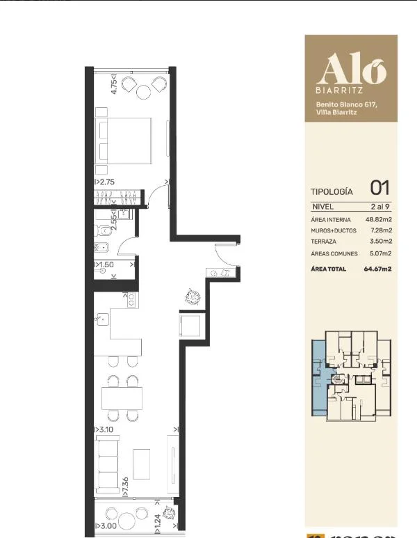 Apartamento en Villa Biarritz, propiedad 283071 -Imagen 22
