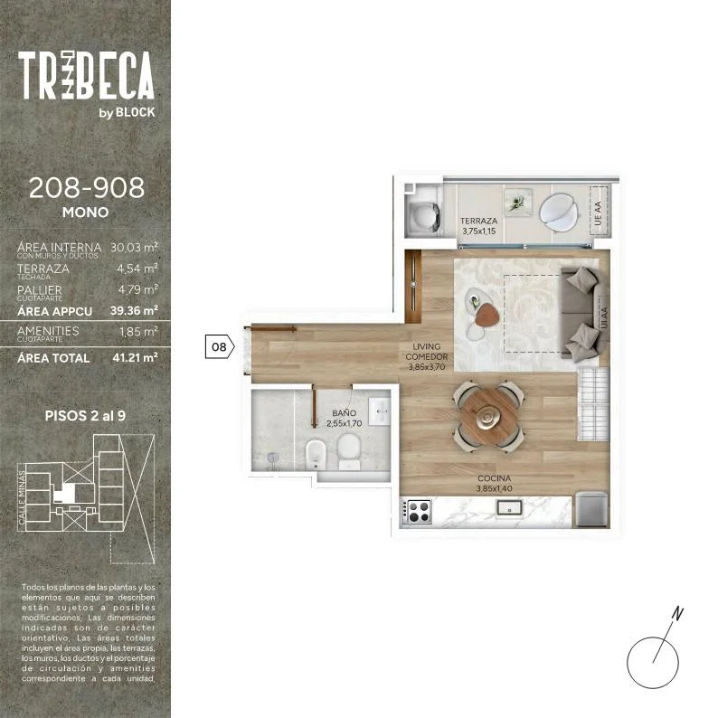 Apartamento en Cordón, propiedad 288274 -Imagen 13