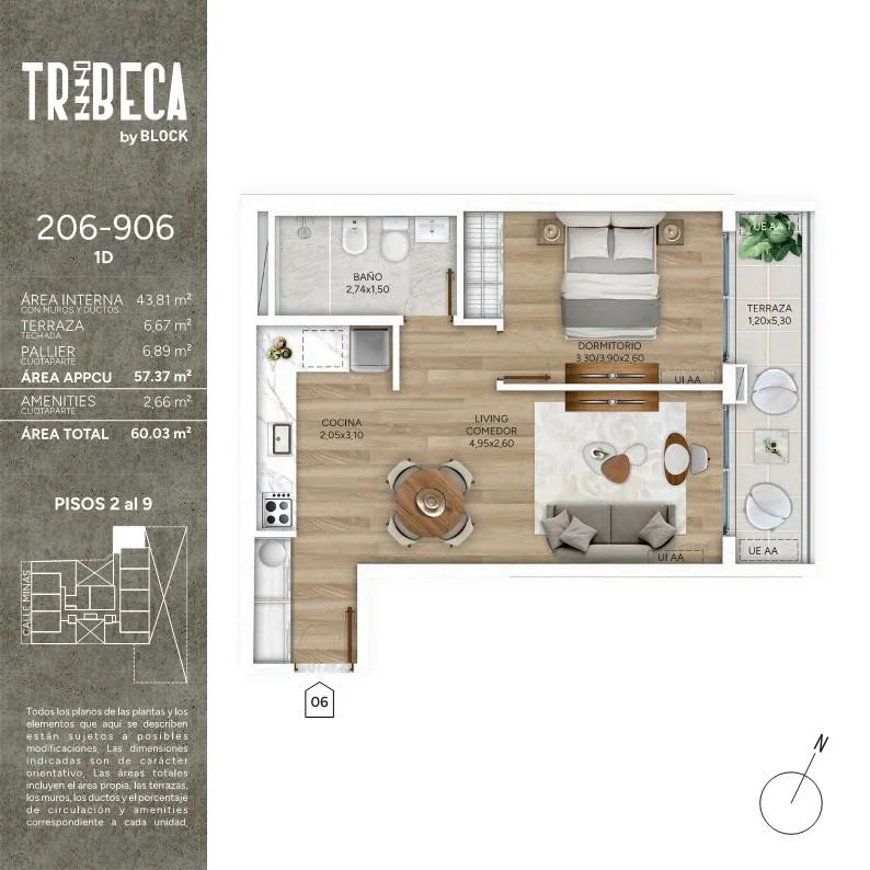 Apartamento en Cordón, propiedad 288280 -Imagen 13