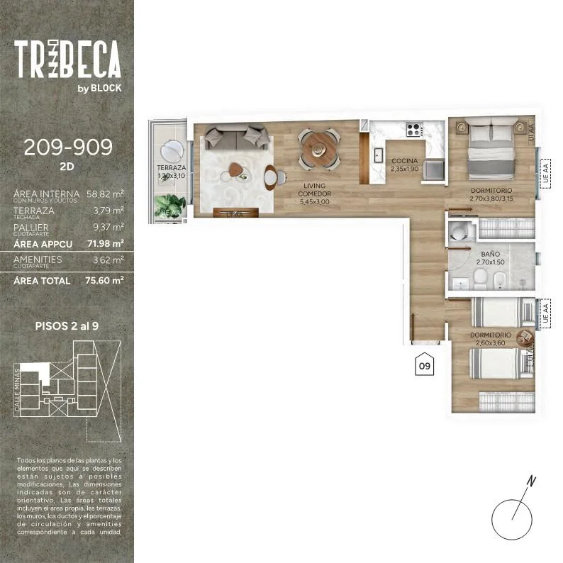 Apartamento en Cordón, propiedad 288295 -Imagen 13