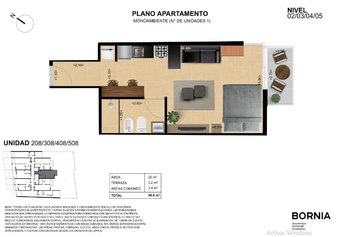 Apartamento en Tres Cruces, propiedad 288956 -Imagen 12
