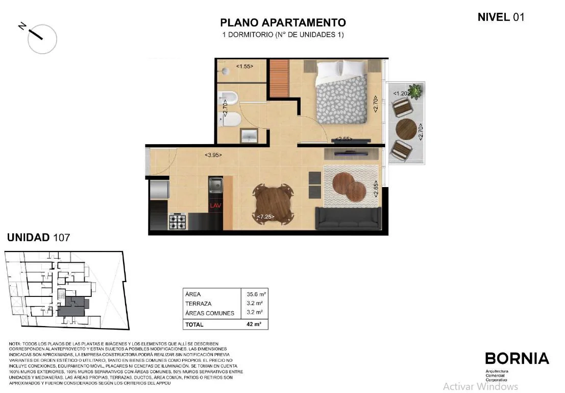 Apartamento en Tres Cruces, propiedad 288963 -Imagen 12