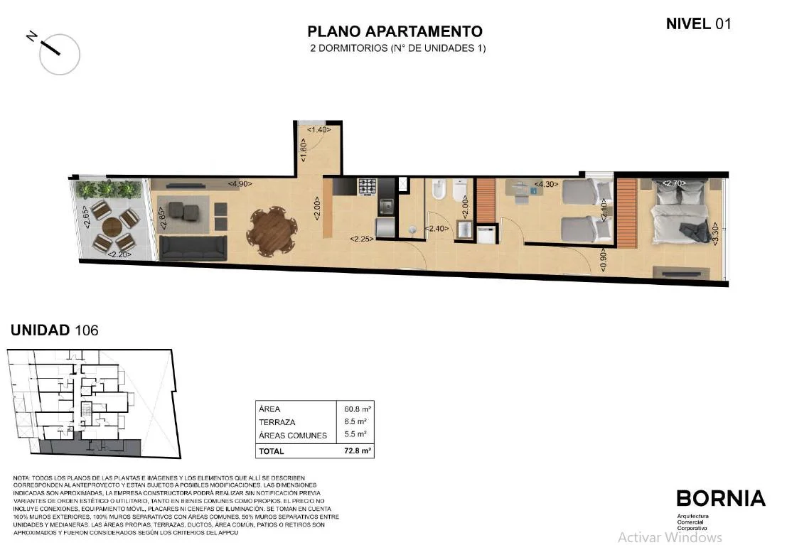 Apartamento en Tres Cruces, propiedad 288973 -Imagen 12