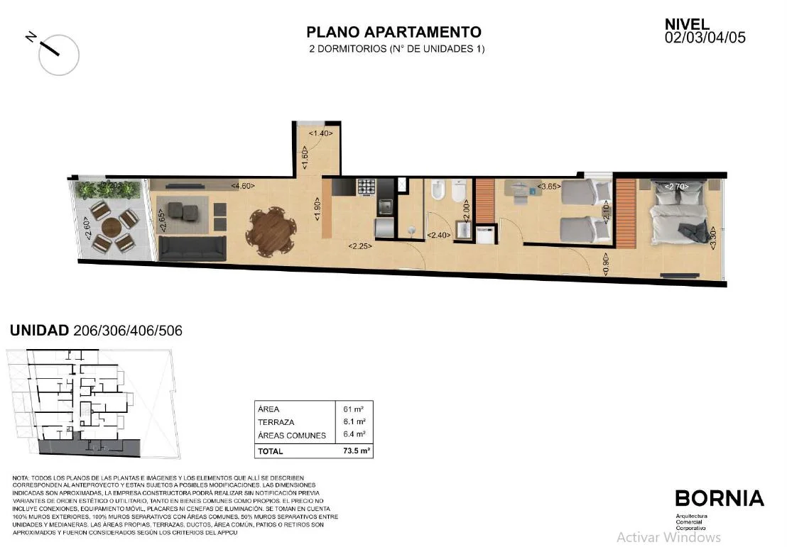 Apartamento en Tres Cruces, propiedad 288974 -Imagen 12