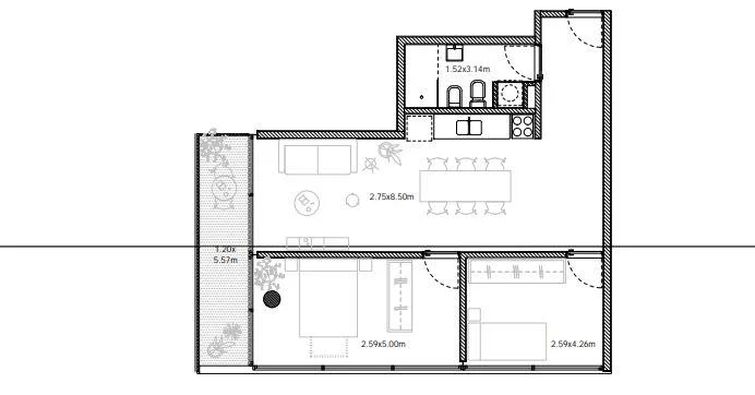 Apartamento en Barrio Sur, propiedad 289474 -Imagen 13