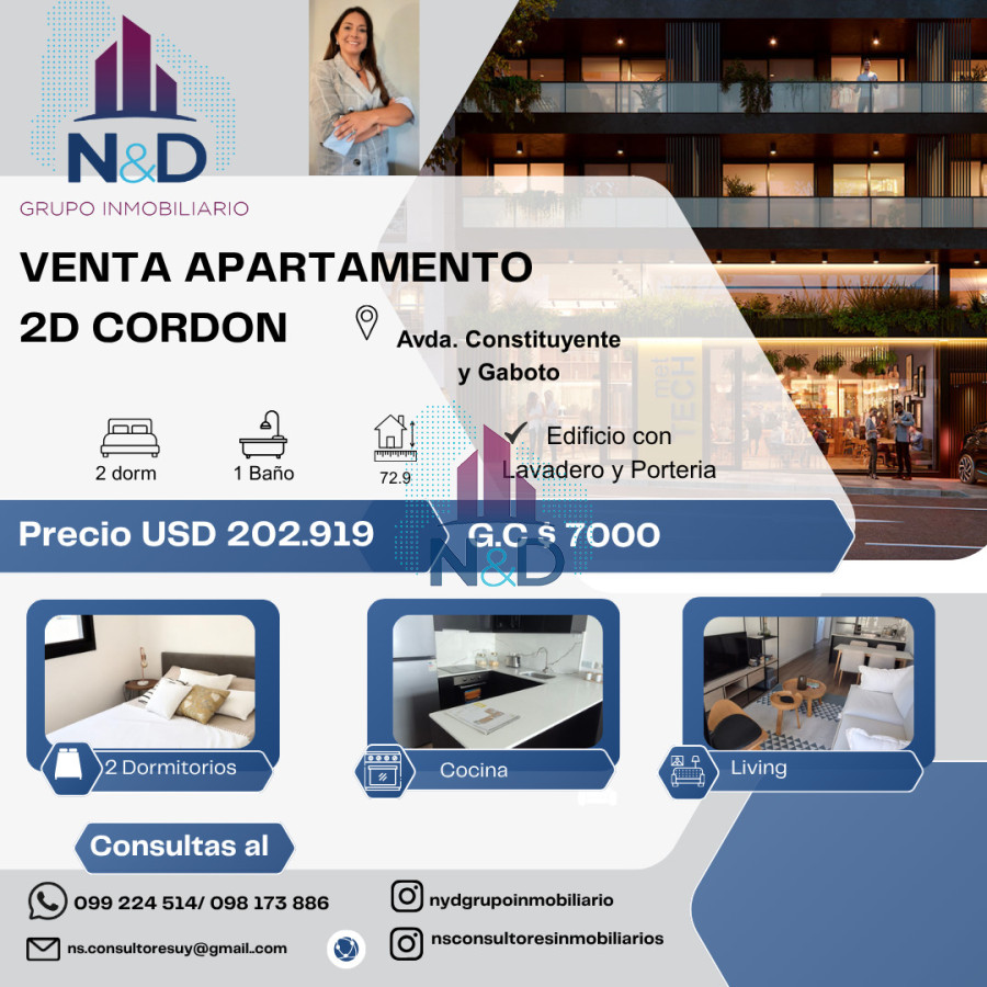 Apartamento en Cordón, propiedad 268383 -Imagen 1