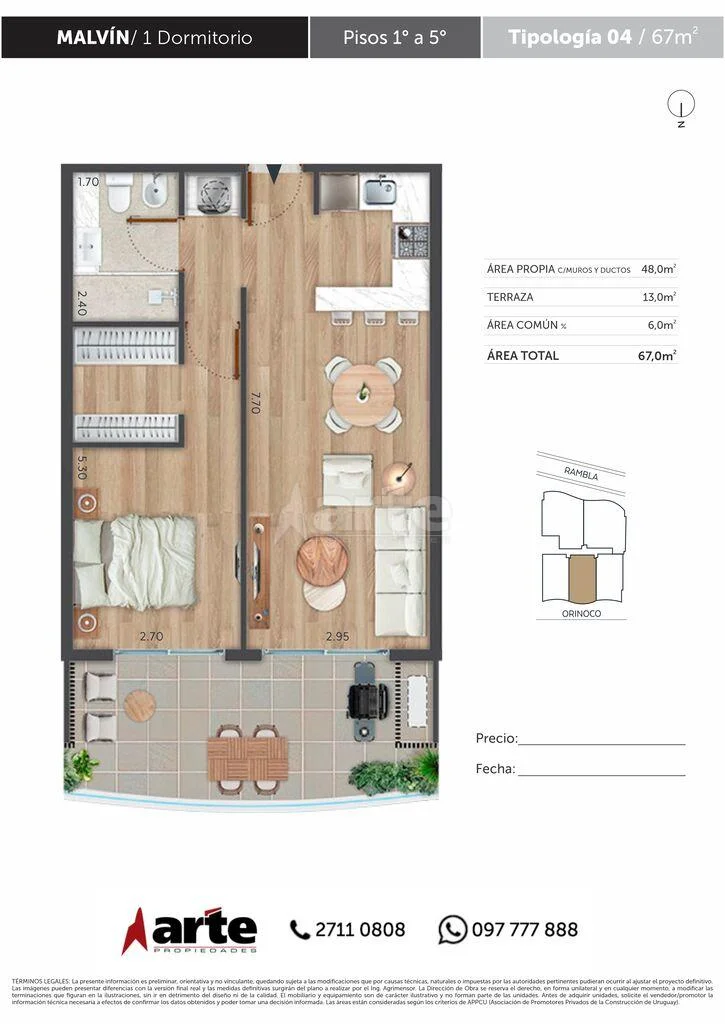 Apartamento en Malvín, propiedad 230324 -Imagen 1