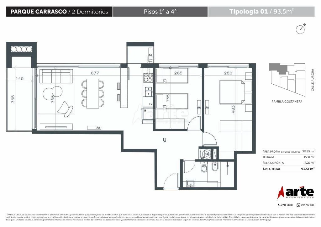 Apartamento en Parque Carrasco, propiedad 269450 -Imagen 6