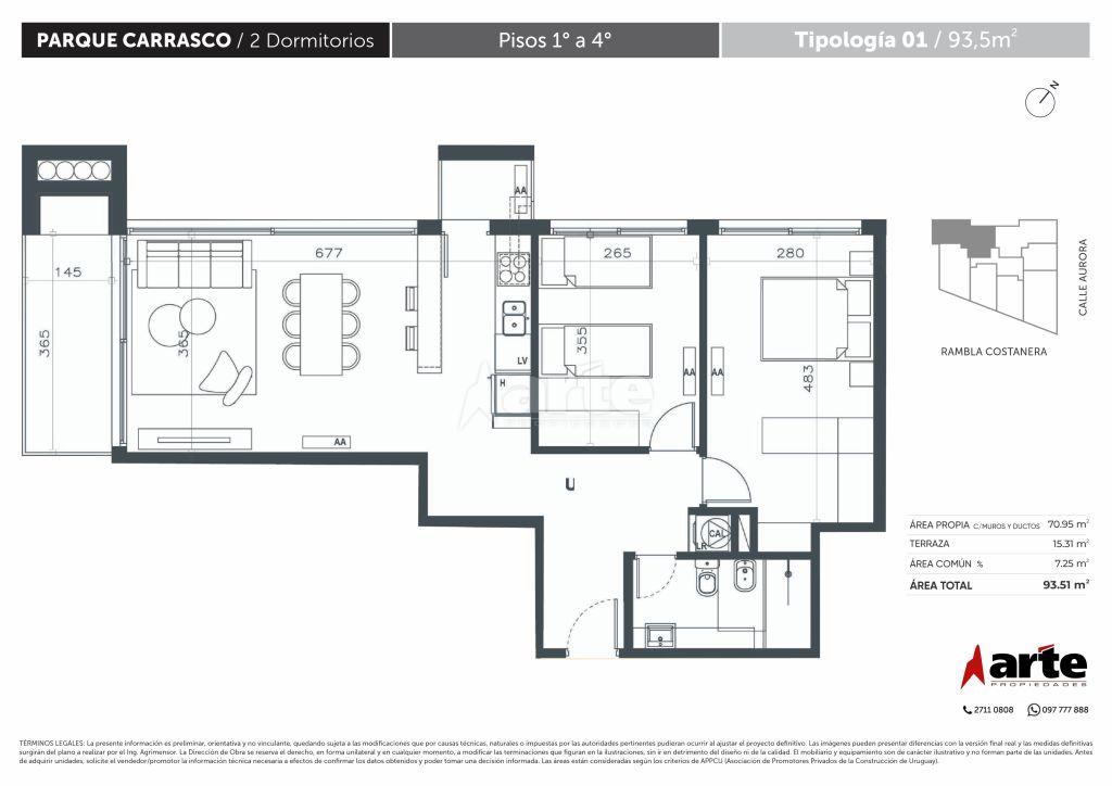 Apartamento en Parque Carrasco, propiedad 269450 -Imagen 6