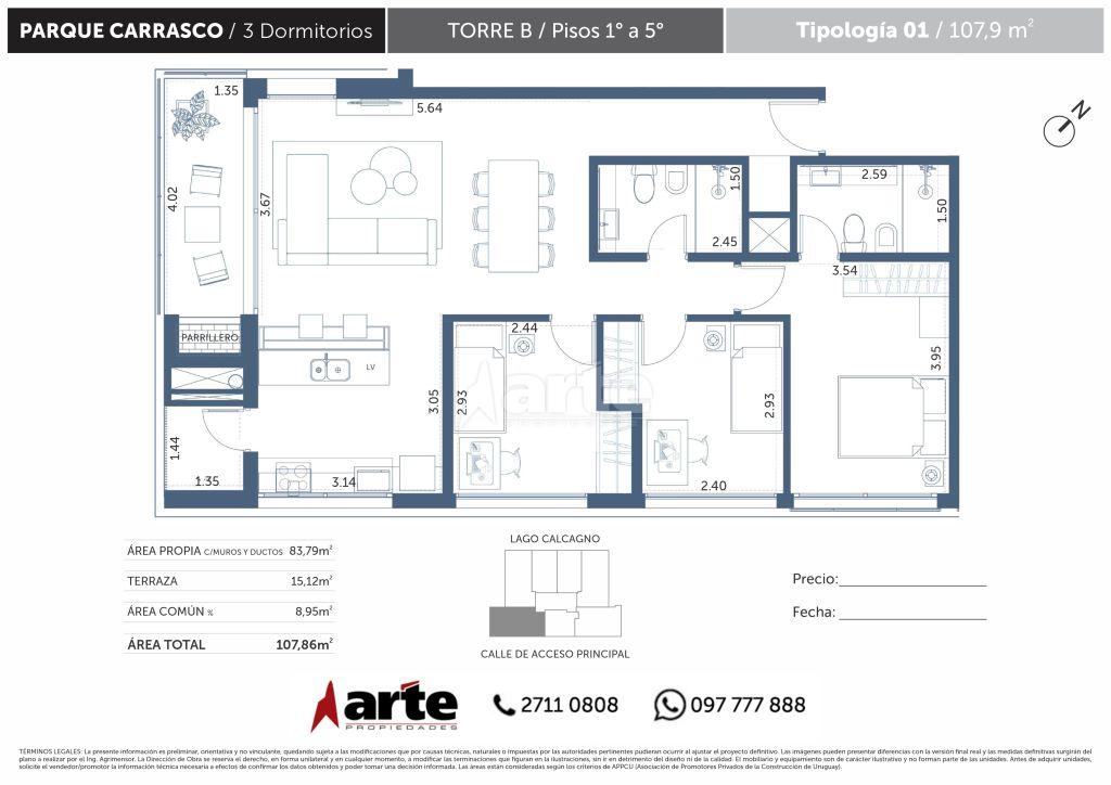 Apartamento en Parque Carrasco, propiedad 270607 -Imagen 15