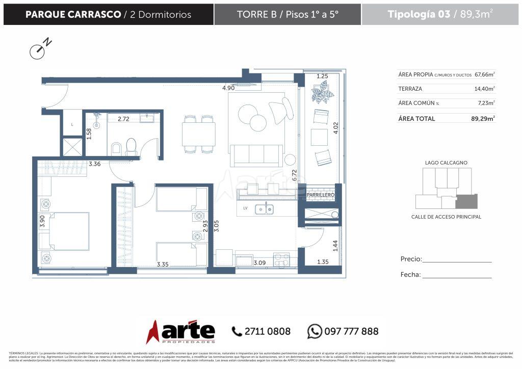 Apartamento en Parque Carrasco, propiedad 270610 -Imagen 15