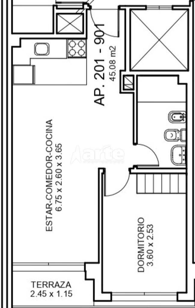 Apartamento en Tres Cruces, propiedad 272508 -Imagen 16