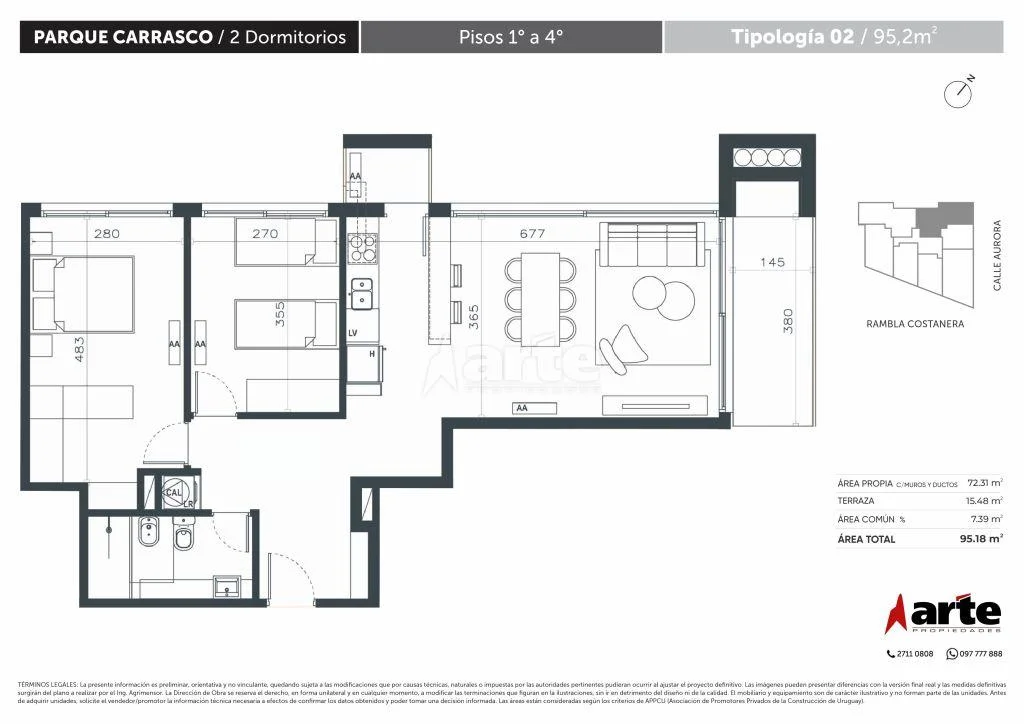 Apartamento en Parque Carrasco, propiedad 296936 -Imagen 6