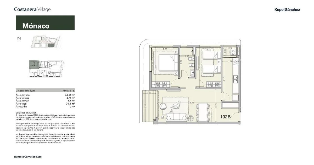 Apartamento en Barra de Carrasco, propiedad 301697 -Imagen 4