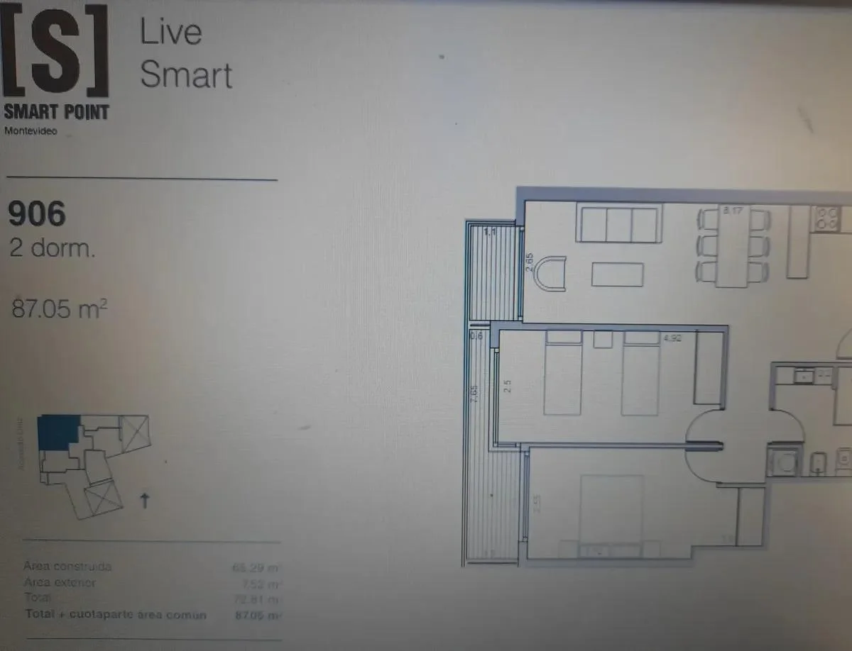 Apartamento en Tres Cruces, propiedad 301888 -Imagen 15