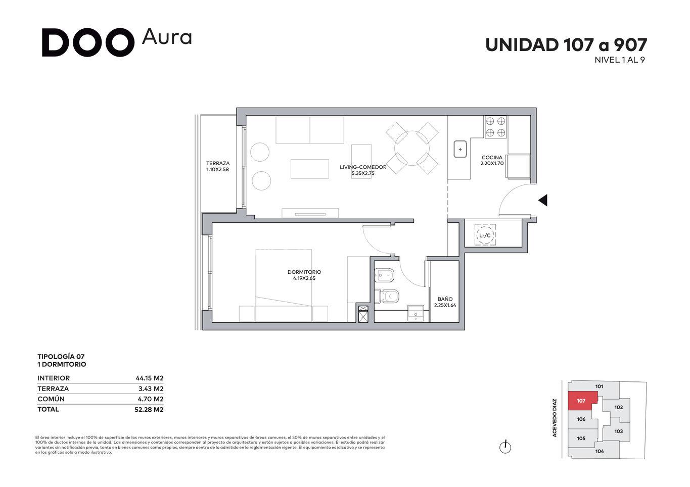 Apartamento en Cordón Sur, propiedad 262678 -Imagen 4