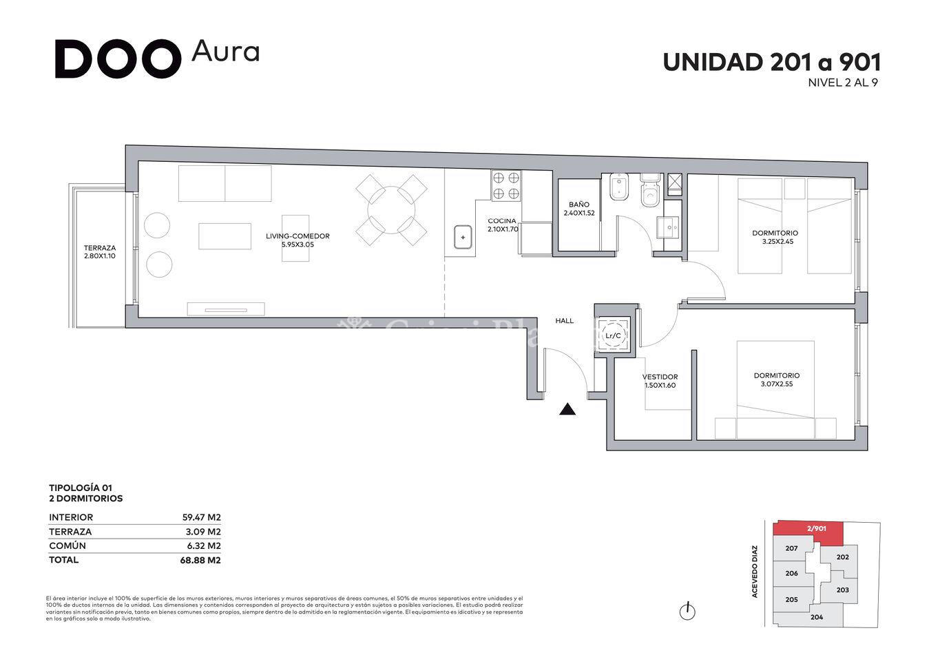 Apartamento en Cordón Sur, propiedad 262684 -Imagen 4
