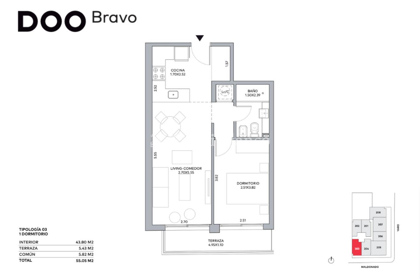 Apartamento en Cordón Sur, propiedad 262713 -Imagen 5