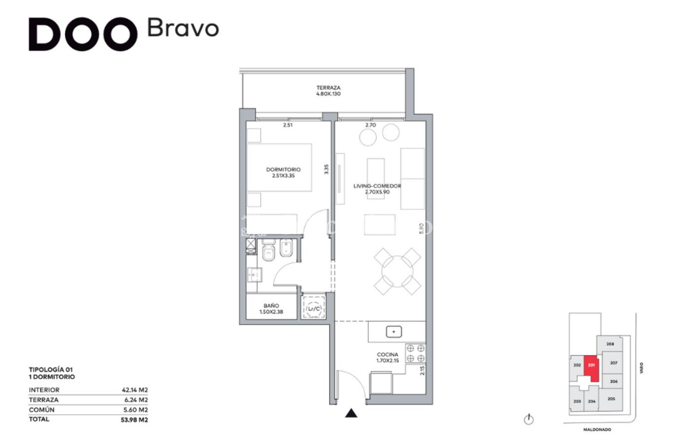Apartamento en Cordón Sur, propiedad 272343 -Imagen 5
