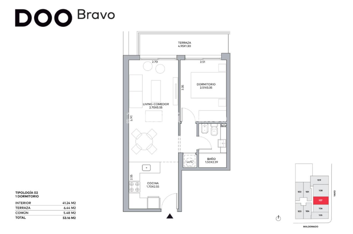 Apartamento en Cordón Sur, propiedad 272344 -Imagen 5