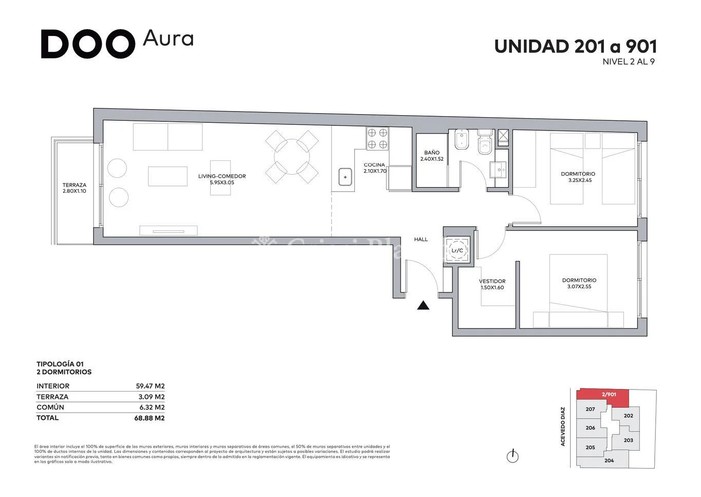 Apartamento en Cordón Sur, propiedad 284781 -Imagen 4