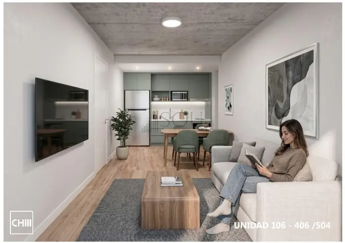 Venta Apartamento 1 dormitorio con balcón en Pocitos