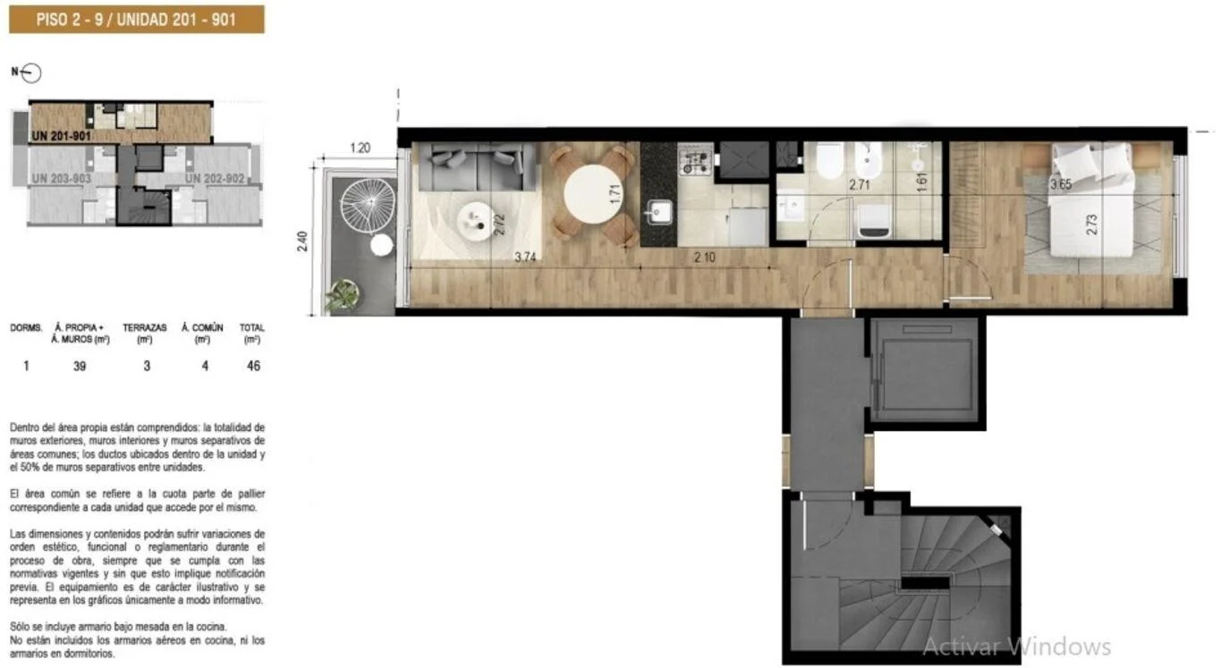 Apartamento en Cordón, propiedad 274355 -Imagen 13