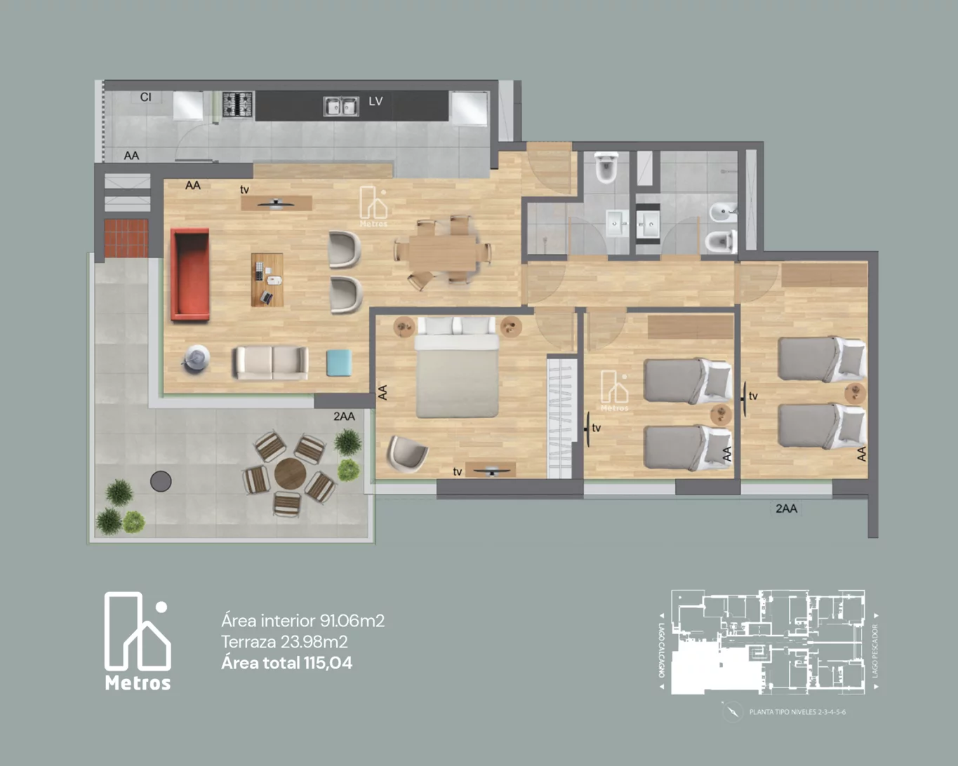 Apartamento en Parque Miramar, propiedad 273639 -Imagen 8