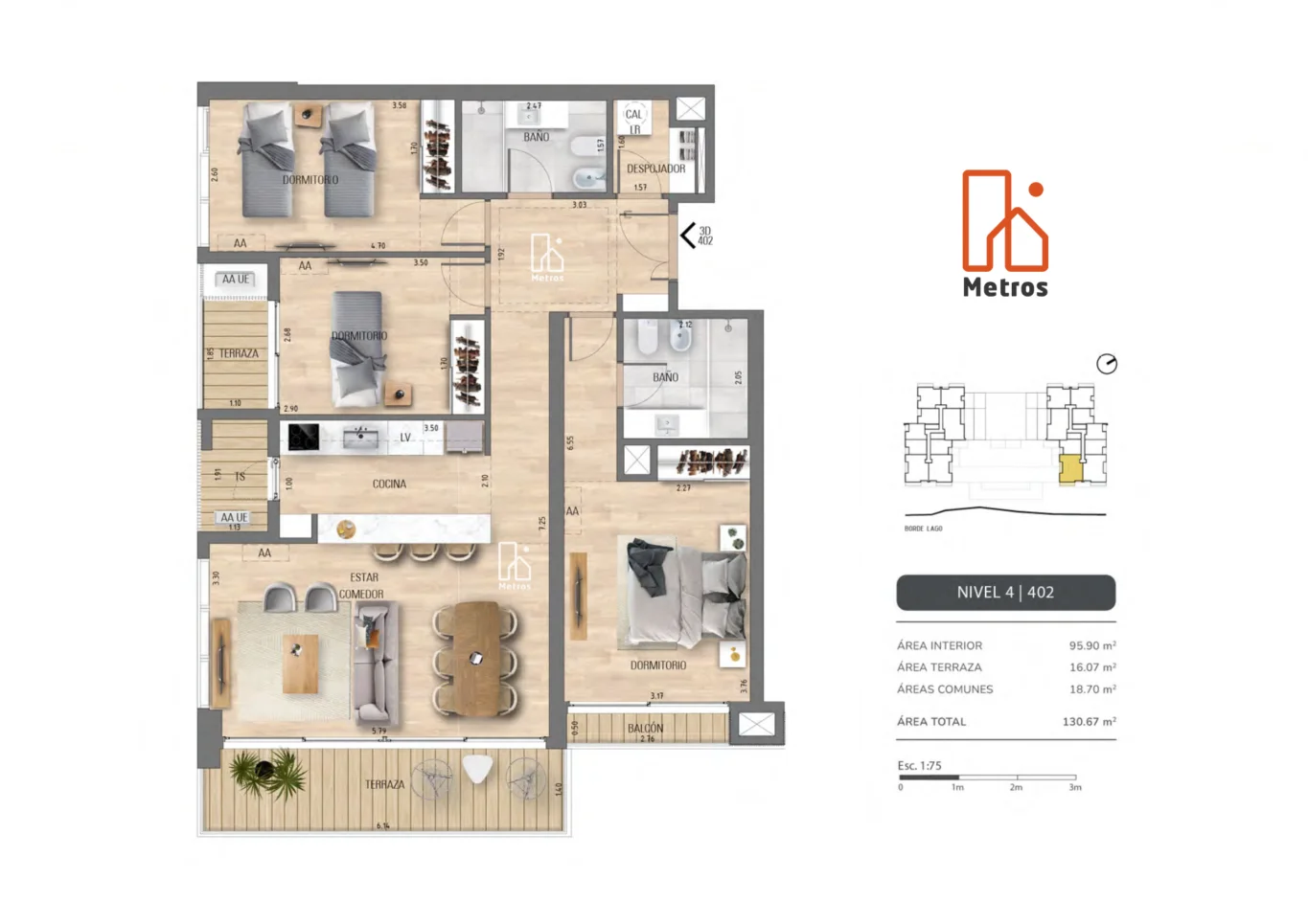 Apartamento en Carrasco Este, propiedad 293296 -Imagen 5