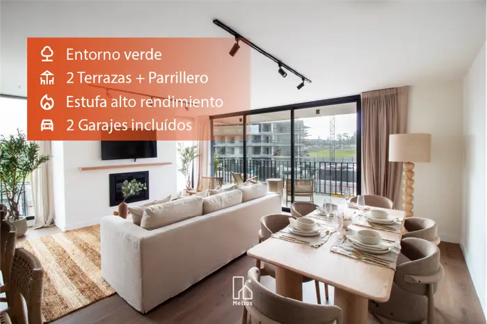 Venta Apartamento 3 Dormitorios en Barrio Parques - 2 terrazas + 2 Garajes