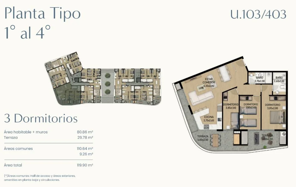 Apartamento en Soca, propiedad 241334 -Imagen 2