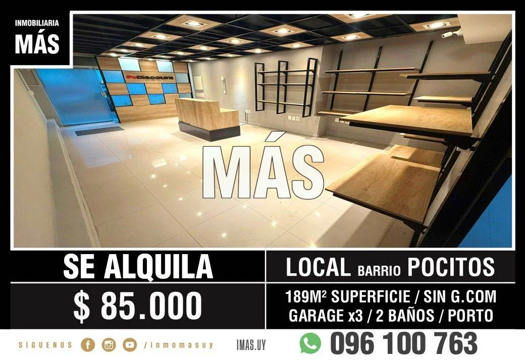 Local en Pocitos Nuevo, propiedad 288788 -Imagen 1