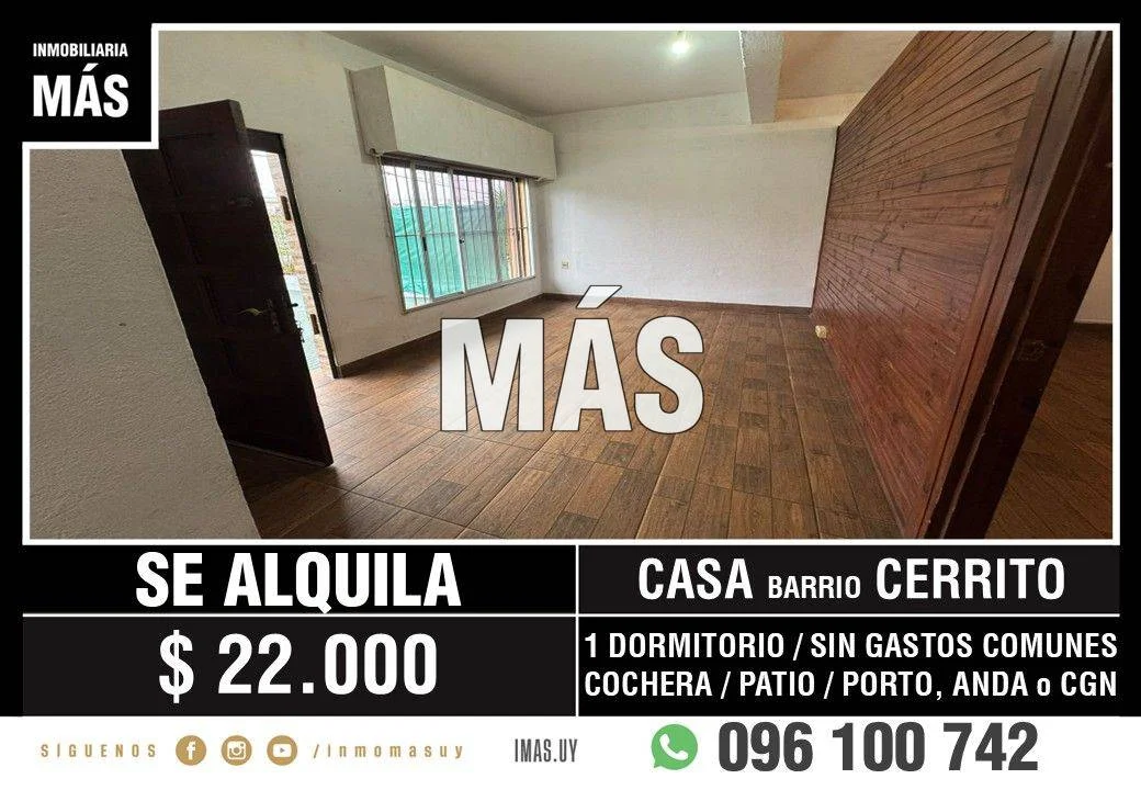Casa en Brazo Oriental, propiedad 295298 -Imagen 1