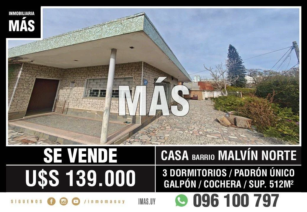 Casa en Malvín Norte, propiedad 297731 -Imagen 1