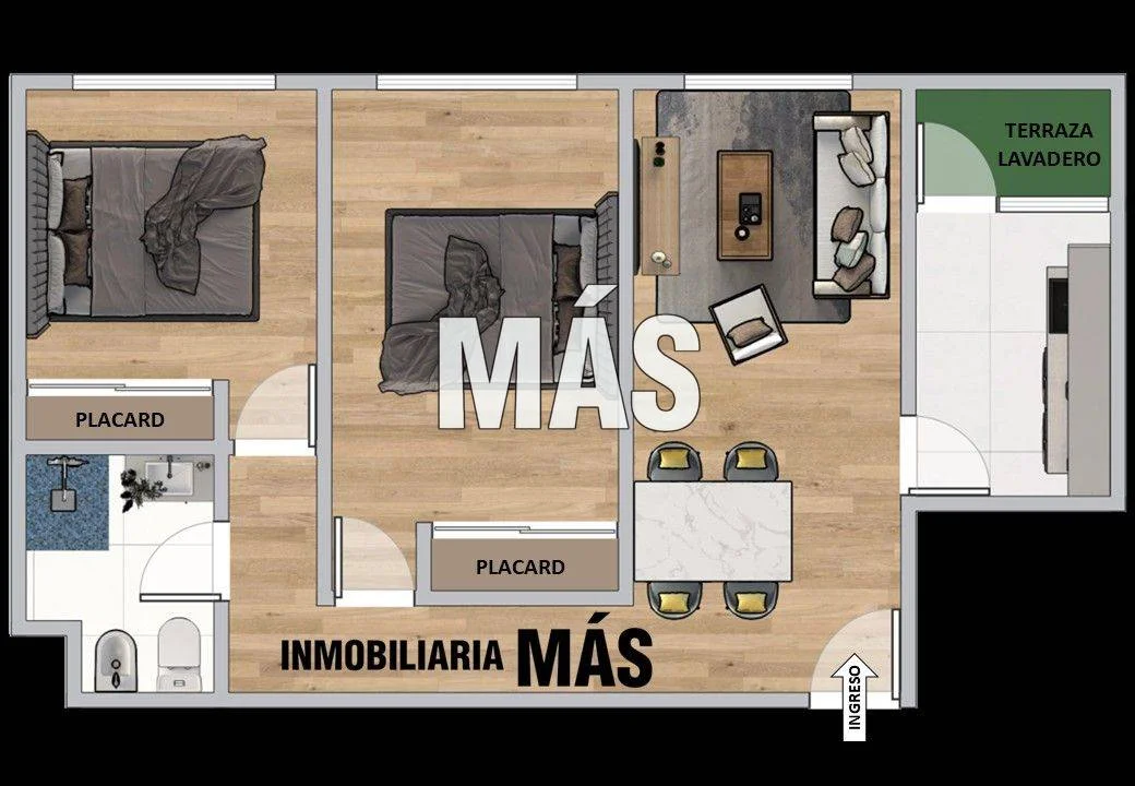Apartamento en Barrio Sur, propiedad 300597 -Imagen 16