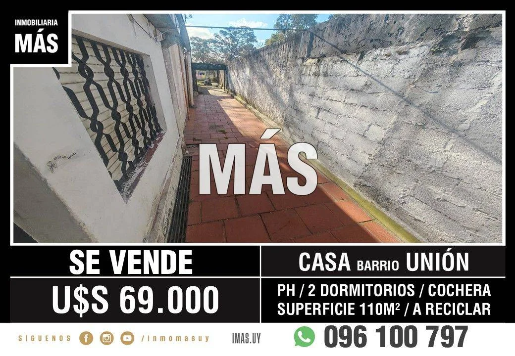 Casa en Unión, propiedad 302438 -Imagen 1