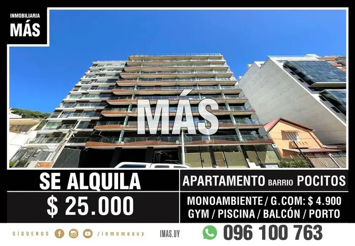 Apartamento Alquiler Pocitos Montevideo iMas.uy P *