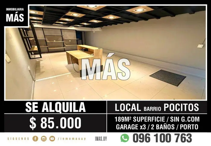 Local Comercial Alquiler Parque Batlle Montevideo iMas.uy P