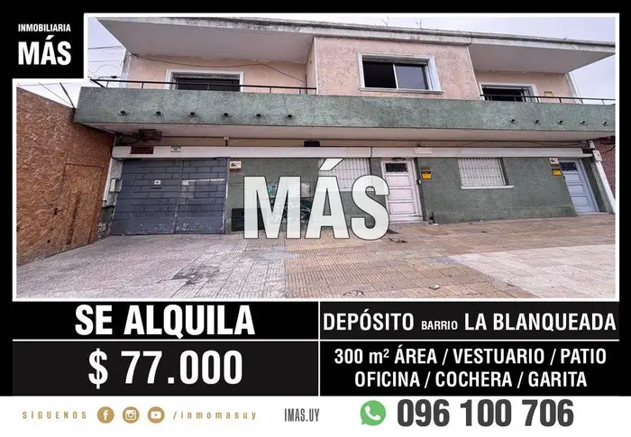 Depósito Alquiler La Blanqueada Montevideo iMas.uy R *