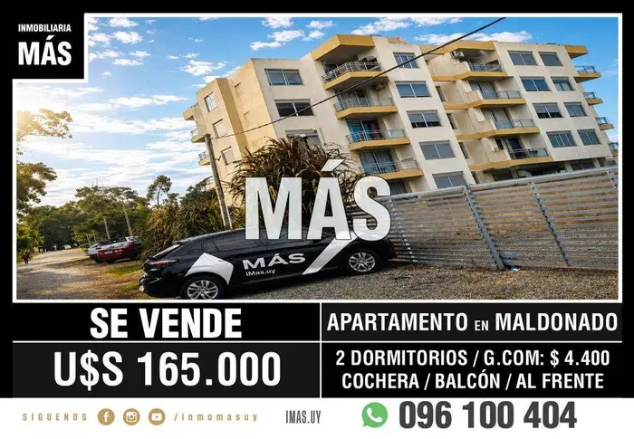 Apartamento Venta Cochera Centro Maldonado iMas.uy FM *